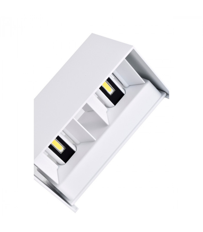 Davos Rectangle Wall Lamp, 4 x 6W LED, 4000K, 2200lm, IP54, White, 3yrs Warranty