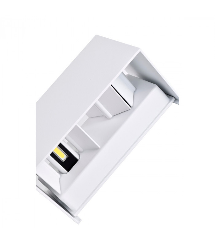 Davos Rectangle Wall Lamp, 4 x 6W LED, 4000K, 2200lm, IP54, White, 3yrs Warranty