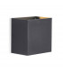 Davos XL Square Wall Lamp 2x10W LED 3000K 1830lm IP65 Anthracite 3yrs Warranty-1