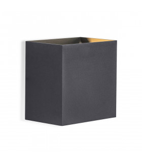 Davos XL Square Wall Lamp 2x10W LED 3000K 1830lm IP65 Anthracite 3yrs Warranty-1