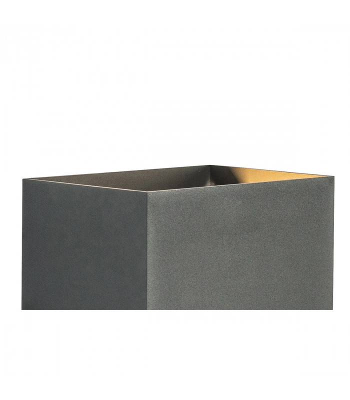 Davos XL Square Wall Lamp 2x10W LED 3000K 1830lm IP65 Anthracite 3yrs Warranty-4