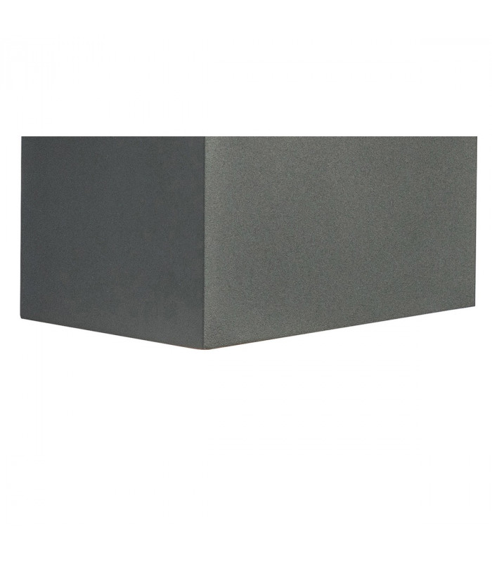 Davos XL Square Wall Lamp 2x10W LED 3000K 1830lm IP65 Anthracite 3yrs Warranty-5