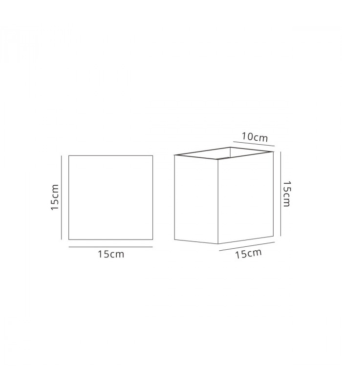Davos XL Square Wall Lamp 2x10W LED 3000K 1830lm IP65 Anthracite 3yrs Warranty-9