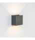 Davos XL Square Wall Lamp 2x10W LED 4000K 1830lm IP65 Anthracite 3yrs Warranty-2