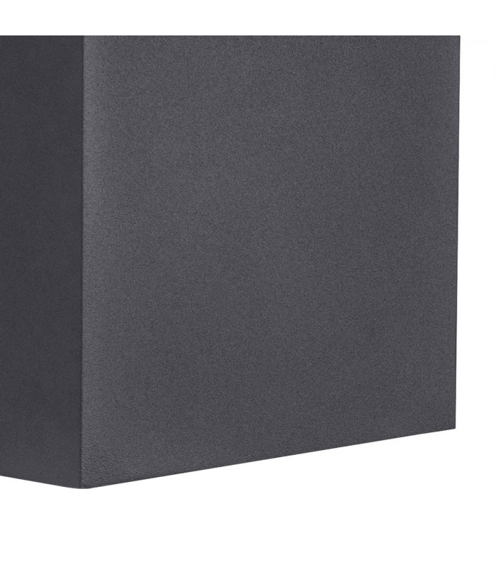 Davos XL Square Wall Lamp 2x10W LED 4000K 1830lm IP65 Anthracite 3yrs Warranty-6