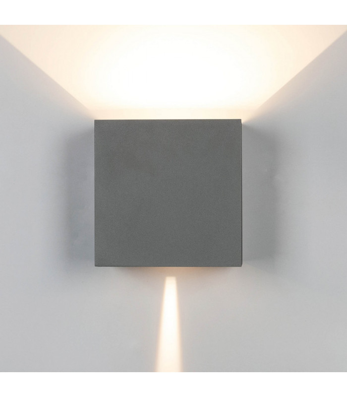 Davos XL Square Wall Lamp 2x10W LED 4000K 1830lm IP65 Anthracite 3yrs Warranty-7