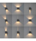 Davos XL Square Wall Lamp 2x10W LED 4000K 1830lm IP65 Anthracite 3yrs Warranty-8