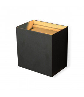 Davos XL Square Wall Lamp 2x10W LED 4000K 1830lm IP65 Sand Black 3yrs Warranty-1