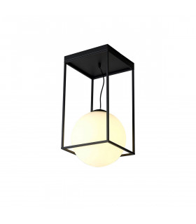 Desigual Large Tall Semi Flush 1 Light E27 Matt Black-1
