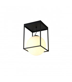 Desigual Large Short Semi Flush 1 Light E27 Matt Black-1