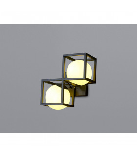 Desigual Wall Lamp 2 Light G9 Matt Black-2
