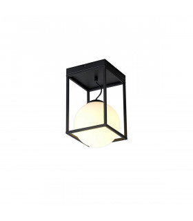 Desigual Small Short Semi Flush 1 Light E27 Matt Black-1