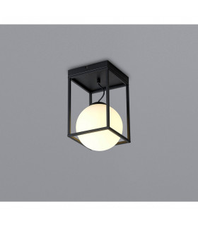 Desigual Small Short Semi Flush 1 Light E27 Matt Black-2