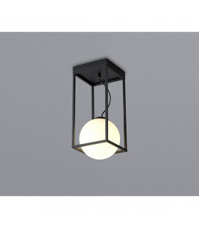 Desigual Small Tall Semi Flush 1 Light E27 Matt Black-2