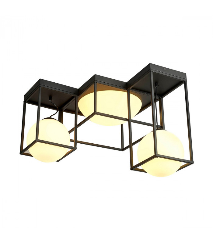 Desigual Semi Flush 5 Light E27 Matt Black-1