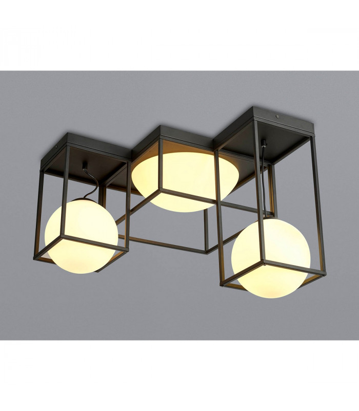 Desigual Semi Flush 5 Light E27 Matt Black-2