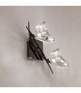 Eclipse Wall Lamp 2 Light G9 Black Chrome-2