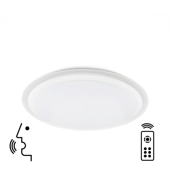 Edge Smart Ceiling, 80W LED, 3000-5000K Tuneable White, 4300lm, Remote Control, 3yrs Warranty