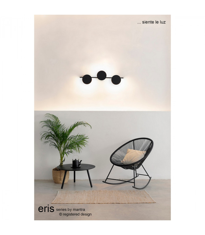 Eris 3 Light Wall Lamp 24W LED 3000K 1920lm White 3yrs Warranty-5