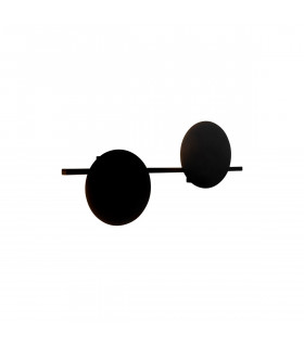 Eris 2 Light Wall Lamp 16W LED 3000K 1280lm Black 3yrs Warranty-1