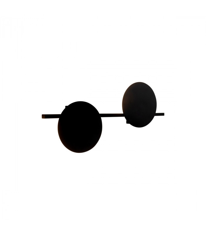 Eris 2 Light Wall Lamp 16W LED 3000K 1280lm Black 3yrs Warranty-1