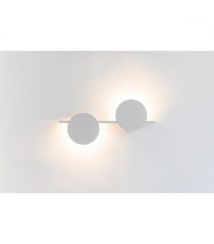 Eris 2 Light Wall Lamp 16W LED 3000K 1280lm White 3yrs Warranty-2