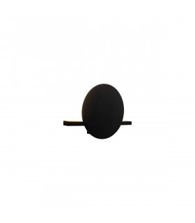 Eris 1 Light Wall Lamp 8W LED 3000K 640lm Black 3yrs Warranty-1