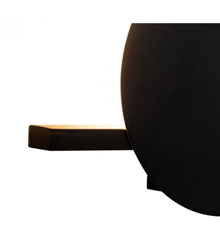 Eris 1 Light Wall Lamp 8W LED 3000K 640lm Black 3yrs Warranty-6