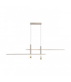 Esparta Linear Pendant 50W LED 3000K 2100lm White / Gold 3yrs Warranty-1