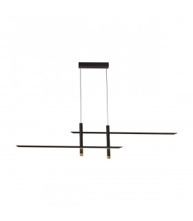 Esparta Linear Pendant 50W LED 3000K 2100lm Black / Gold 3yrs Warranty-1
