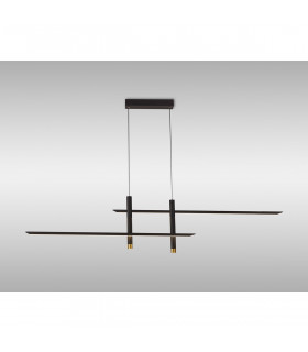 Esparta Linear Pendant 50W LED 3000K 2100lm Black / Gold 3yrs Warranty-2
