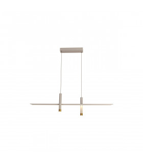 Esparta Linear Pendant 30W LED 3000K 1400lm White / Gold 3yrs Warranty-1