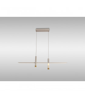 Esparta Linear Pendant 30W LED 3000K 1400lm White / Gold 3yrs Warranty-2