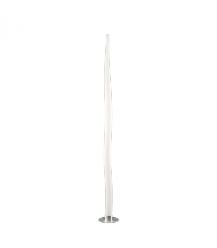 Estalacta Floor Lamp 1 Light GU10 Indoor/Outdoor IP44, Silver/Opal White