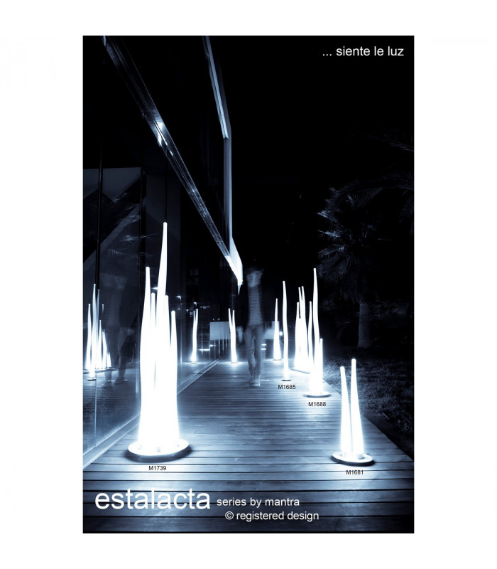 Estalacta Floor Lamp 3 Light GU10 Indoor, Silver/Opal White With Black Shade