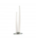 Estalacta Table Lamp 2 Light Indoor, Silver/Opal White