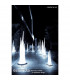 Estalacta Table Lamp 2 Light Indoor, Silver/Opal White