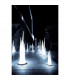Estalacta Table Lamp 2 Light Indoor, Silver/Opal White