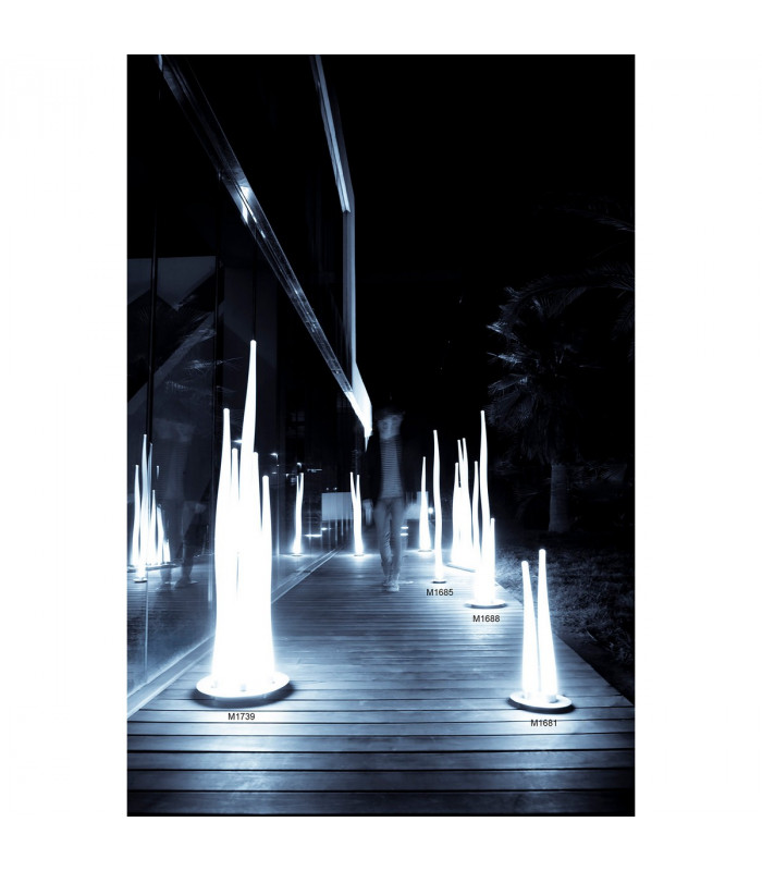 Estalacta Table Lamp 2 Light Indoor, Silver/Opal White
