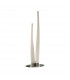 Estalacta Table Lamp 2 Light Indoor, Silver/Opal White