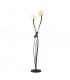 (0008 006) Estilo Floor Lamp 2 Light E14 Brown/Black Oxide-1