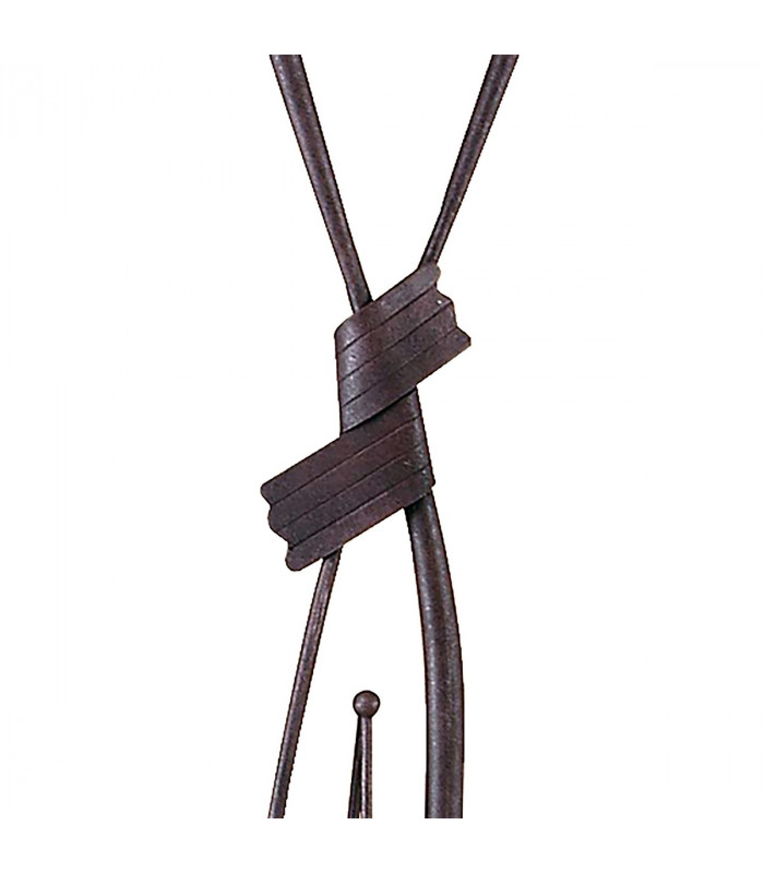 (0008 006) Estilo Floor Lamp 2 Light E14 Brown/Black Oxide-5