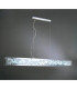 Euphoria Linear Pendant 2 Light T5 Wire Polished Chrome Opal White Glass NOT LED CFL Compatible-2
