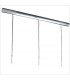 Euphoria Linear Pendant 3 Light L1/SGU10 Polished Chrome/Opal White Glass CFL Lamps INCLUDED-5