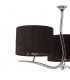Eve Pendant 3 Light E27 Polished Chrome With Black Round Shades-4