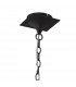Eve Pendant 3 Light E27 Anthracite With Black Round Shades-3