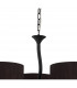 Eve Pendant 3 Light E27 Anthracite With Black Round Shades-4
