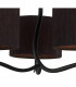 Eve Pendant 3 Light E27 Anthracite With Black Round Shades-5