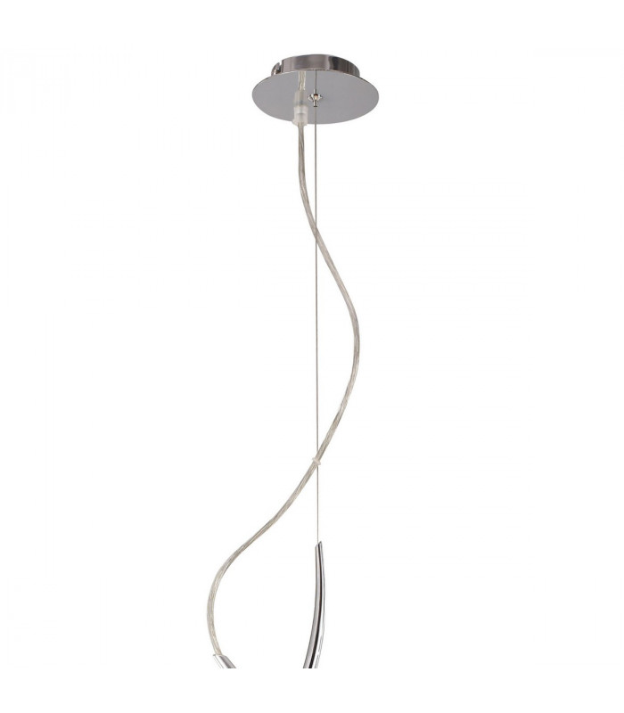 Eve Pendant 3 Light E27 Polished Chrome With Black Round Shade-3