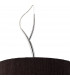 Eve Pendant 3 Light E27 Polished Chrome With Black Round Shade-4